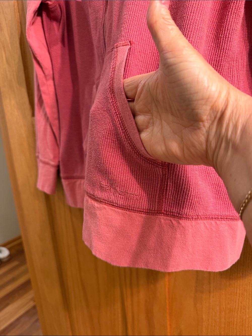 Carhartt Women's Hooded Zip Jacket in Rose Pink - Picture 5 of 7
